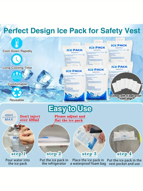 Ice Cooling Safety Vest